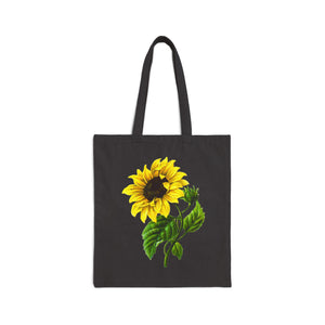Sunflower Cotton Canvas Tote Bag