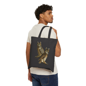 Great Horned Owl Canvas Tote Bag