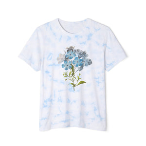 Leadwort Flower Tie-Dyed T-Shirt