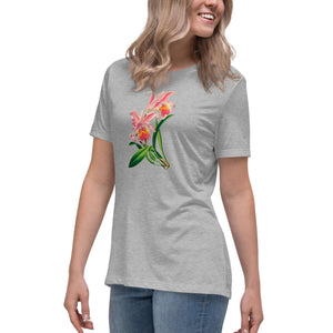 Cattleya Orchid Flower Relaxed T-Shirt