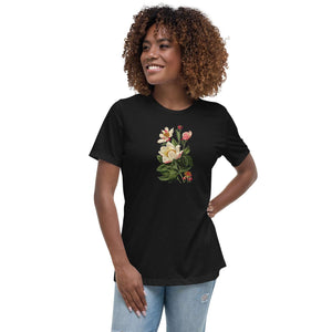 White Peony Flower T-Shirt