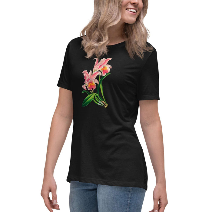 Cattleya Orchid Flower Relaxed T-Shirt