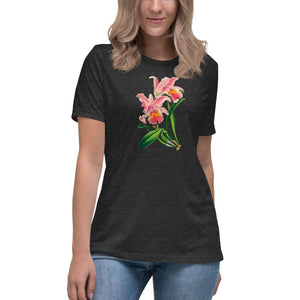 Cattleya Orchid Flower Relaxed T-Shirt