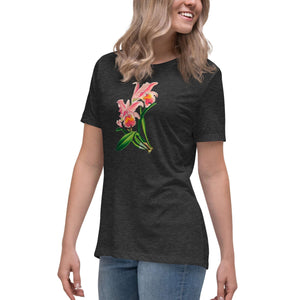 Cattleya Orchid Flower Relaxed T-Shirt