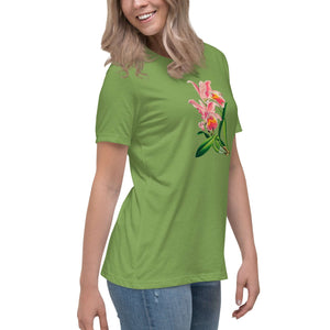 Cattleya Orchid Flower Relaxed T-Shirt