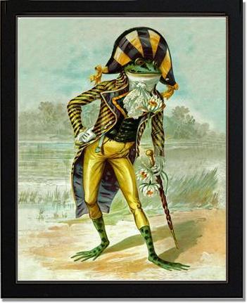 Mr Frog Vintage Print | Victorian Wall Art Print