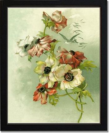 Victorian Print: Anemones | Victorian Wall Art Print