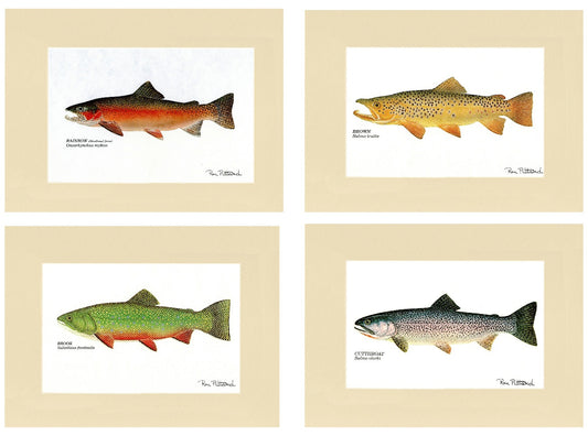 Trout Print Art Set - Charting Nature